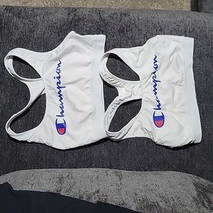 Champion White Sports Bra 1X - qty 2